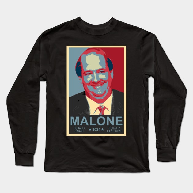 Kevin Malone 2024 Presidential Candidate T-Shirt Long Sleeve T-Shirt by felixbunny